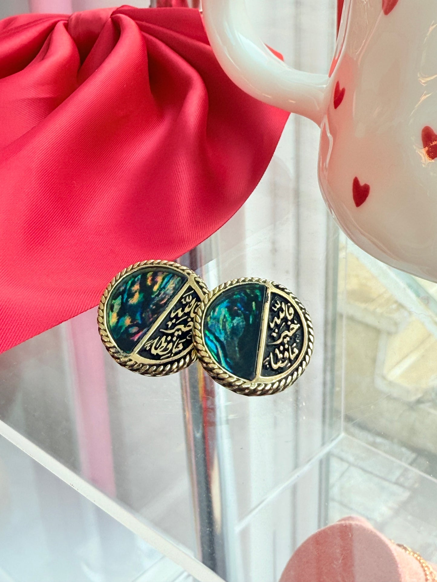 Copper Earrings فالله خير حافظا