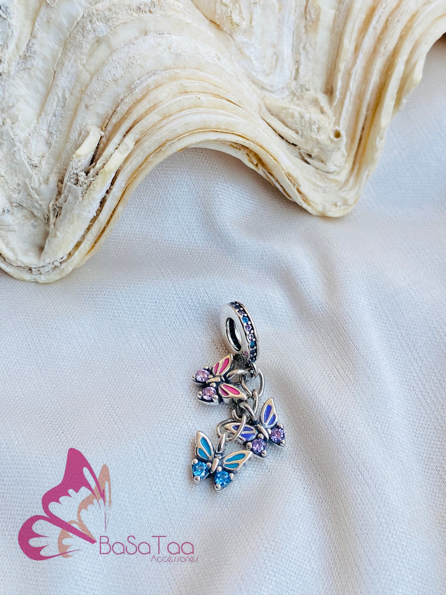 Triple Butterfly Pandora’s Charm