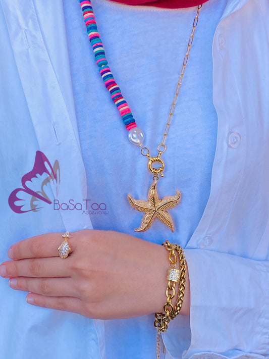 Star Fish & Coral Reef Necklace