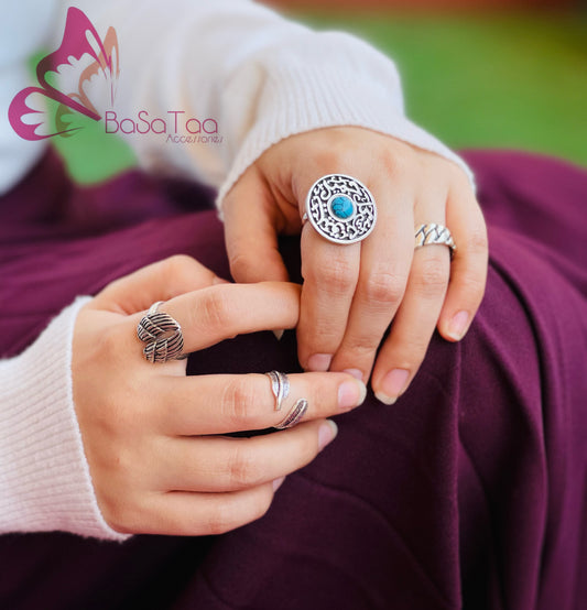 " يليق بك كل جميل " Fayrouz Silver Ring