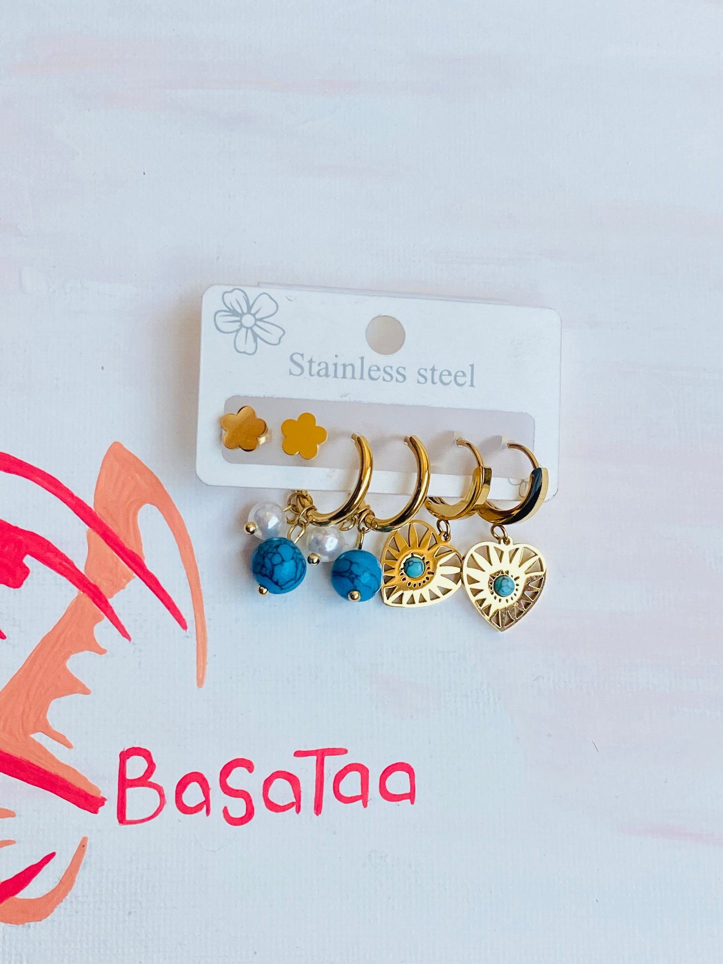 Stainless Earrings Set 02