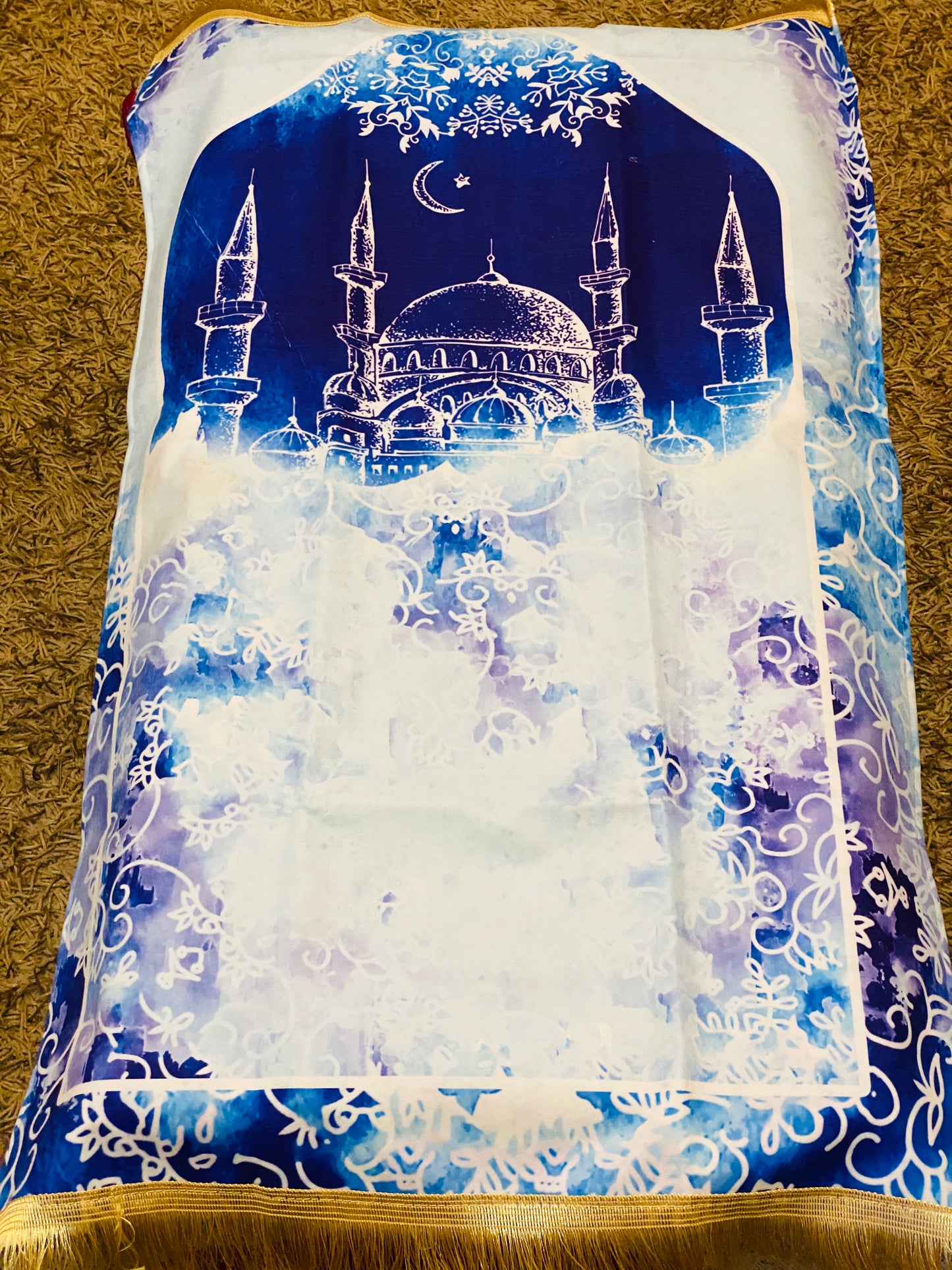 Blue & White Prayer Rug