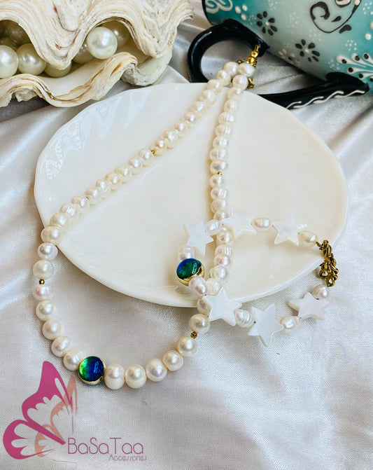 Natural pearls necklace