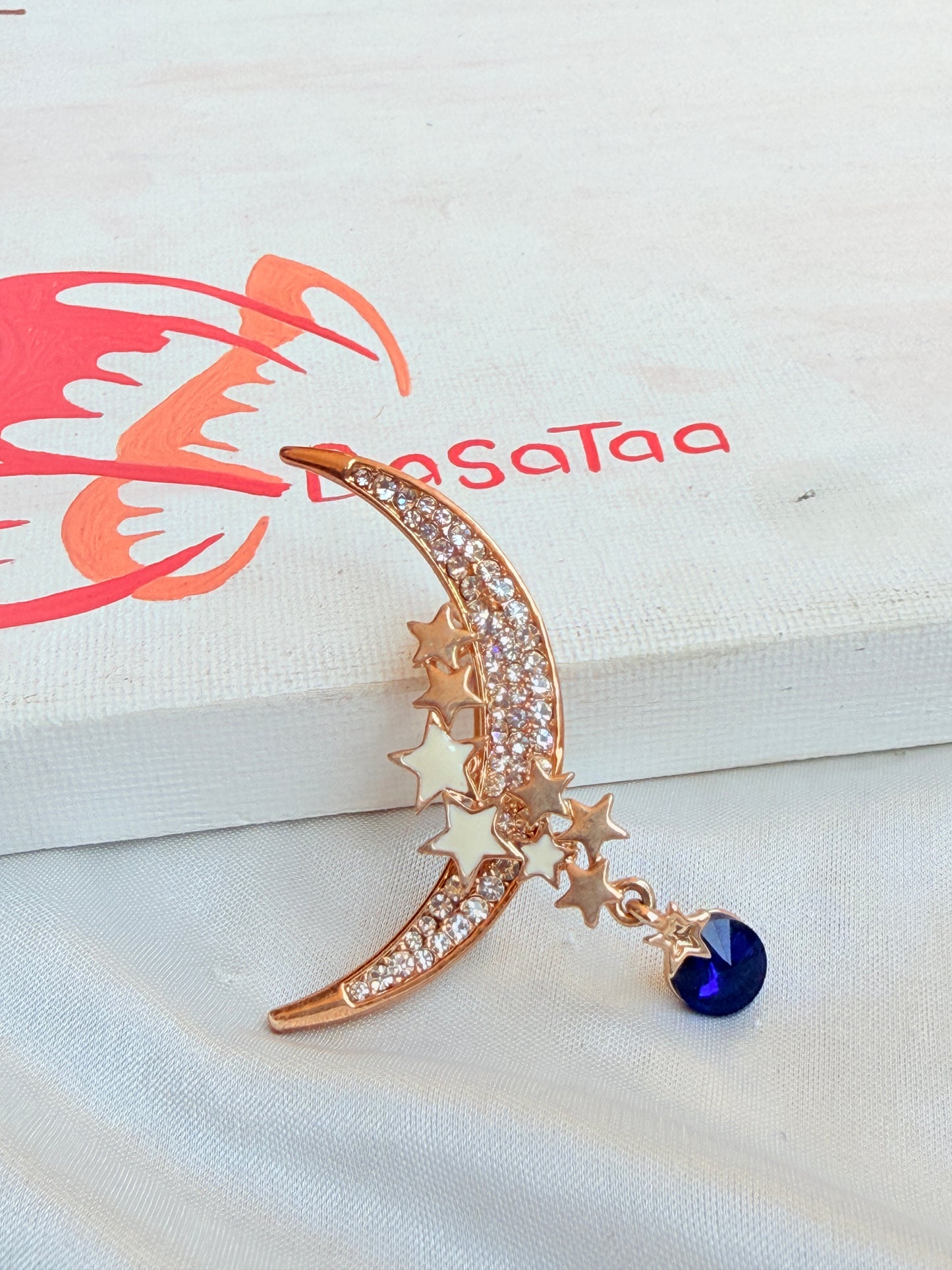 Blue Stone Moon Pin