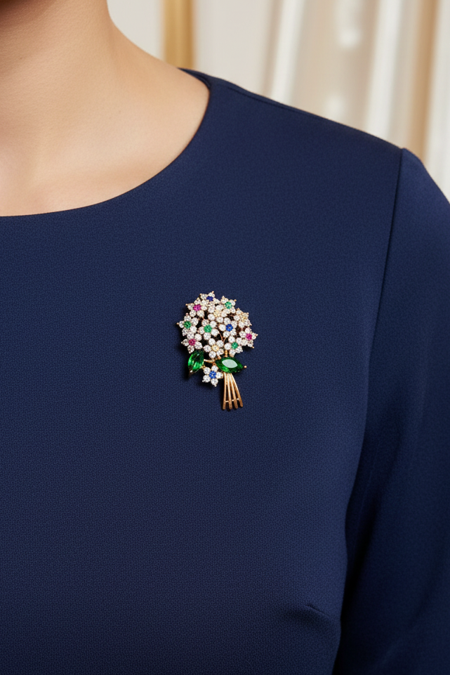 Cream Glow Brooch