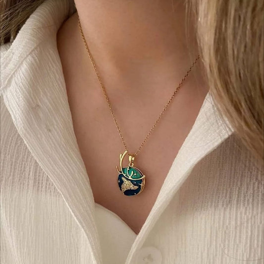Blue Gazelle Necklace