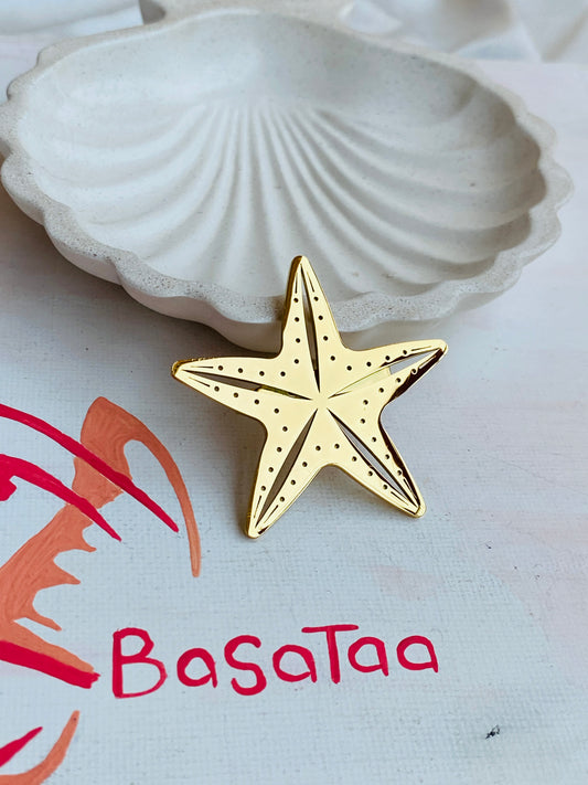 Star Fish Stainless Pin