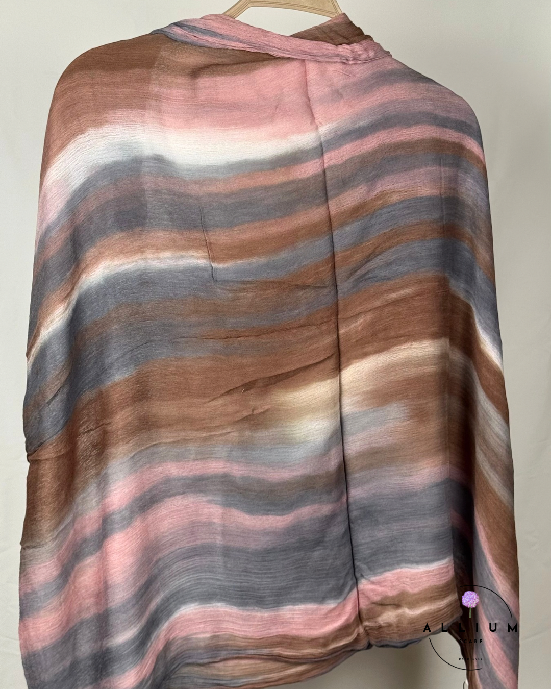 Original Ruffled Thailandi Scarf – Rosy Mocha