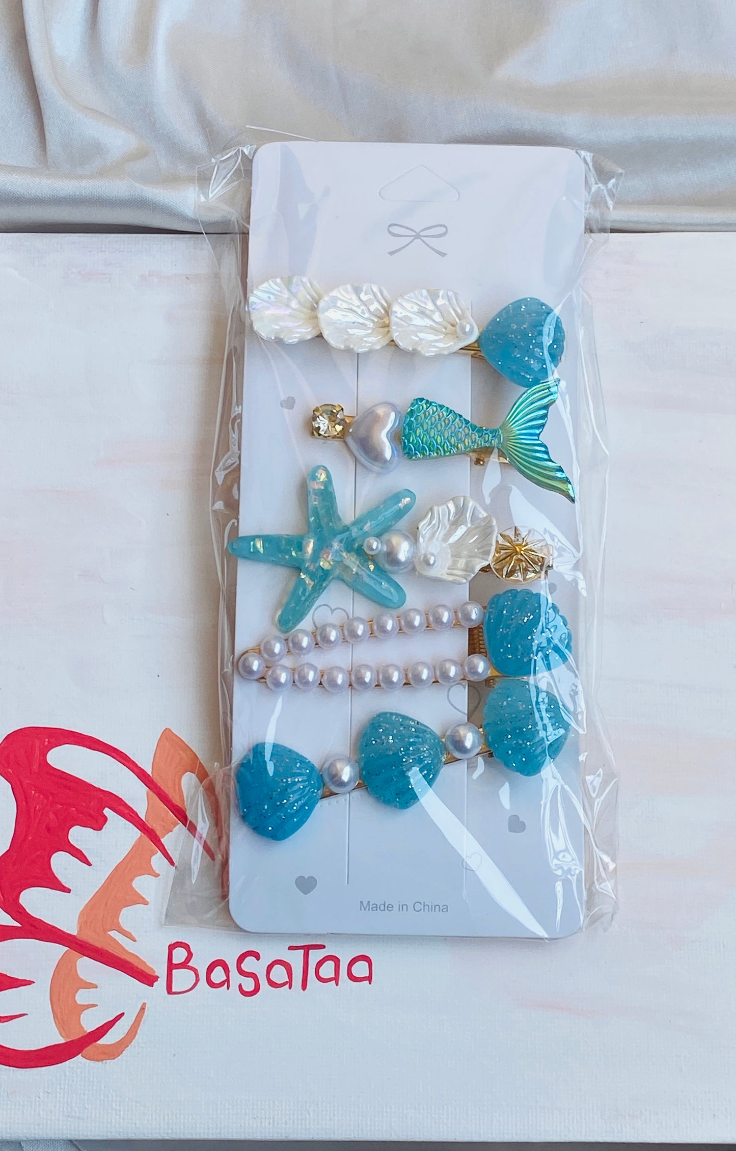 Sea Waves Hair Clips Set