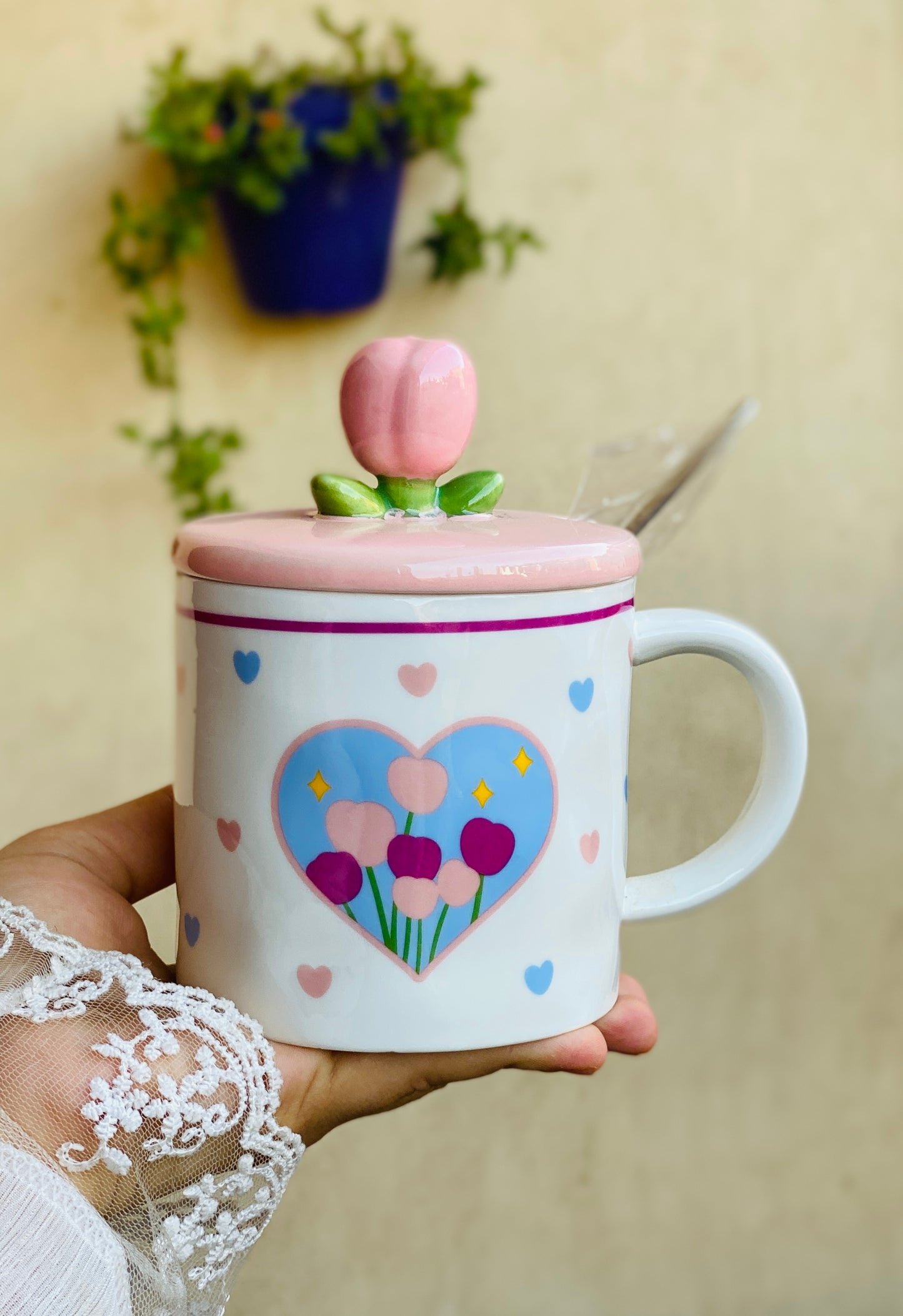 Tulip Heart Mug