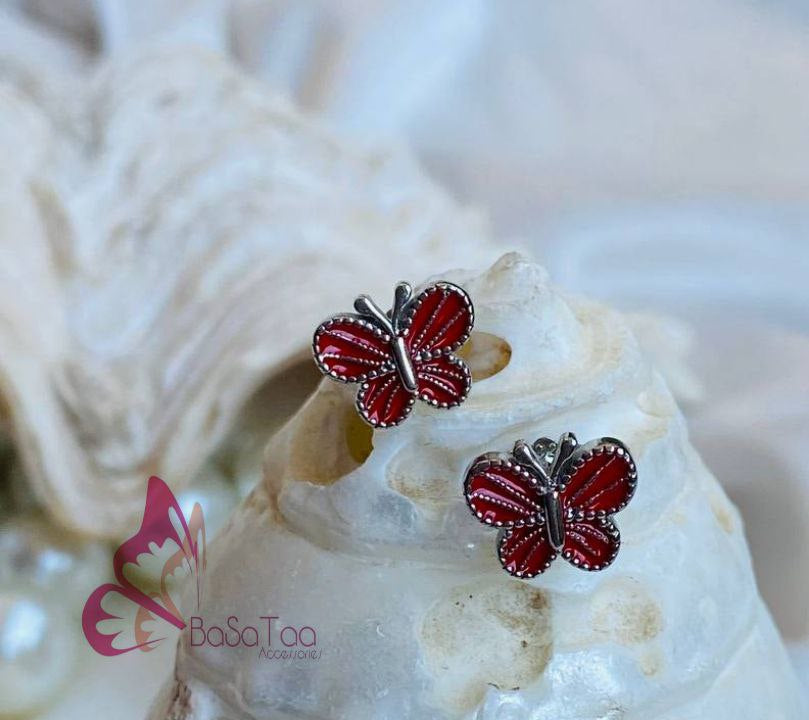 Red Butterfly Earring