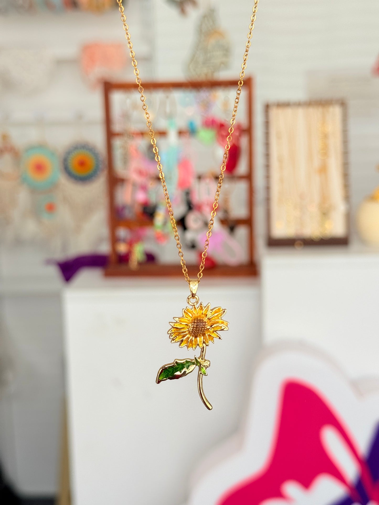 Sunflower Necklace