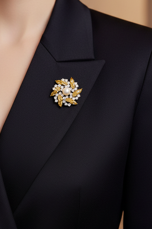 Crystal Dew Brooch