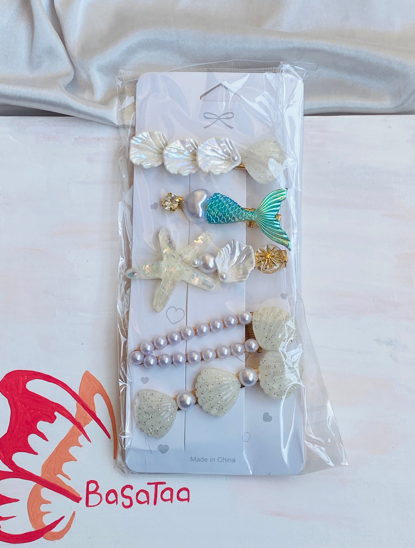 Sea Waves Hair Clips Set