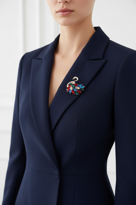 Coloured Wings Brooch