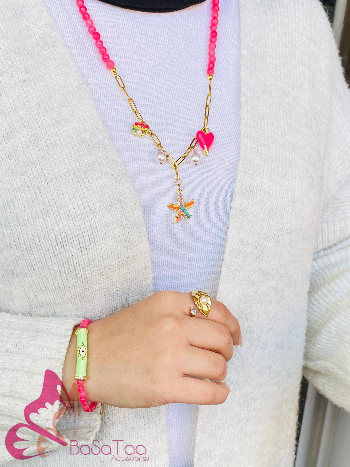 Fuchsia Lovely Necklace