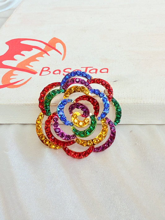 Shinny Floral Pin