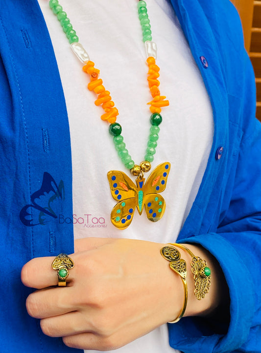 Spring Butterfly Necklace