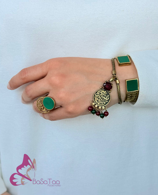 Burgundy & Green Matching