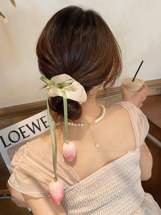Tulips Scrunchy