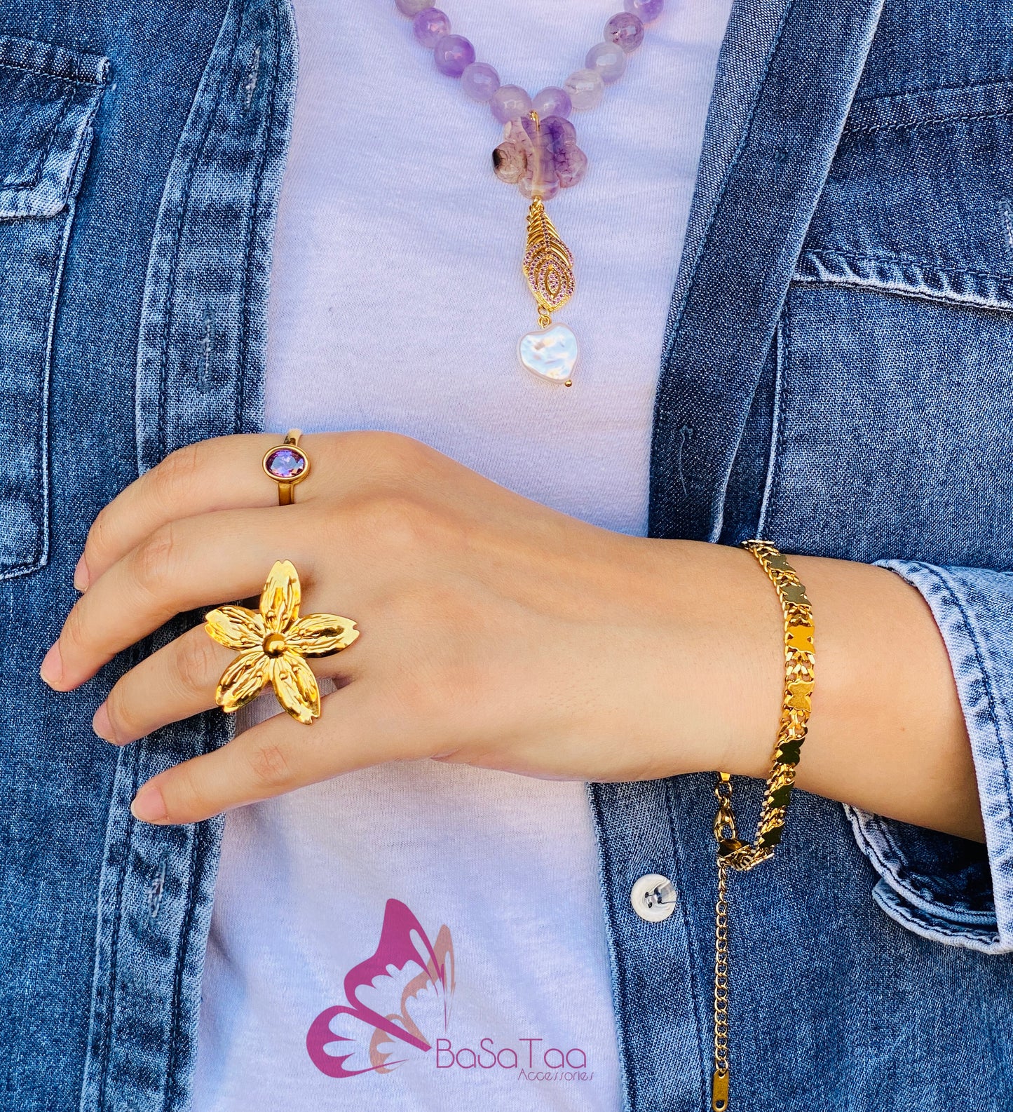 Butterflies Stainless Bracelet