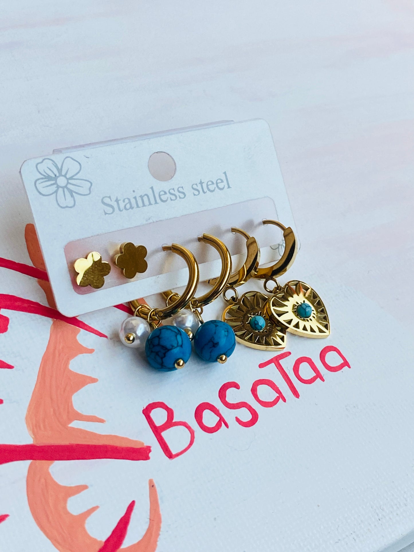 Stainless Earrings Set 02