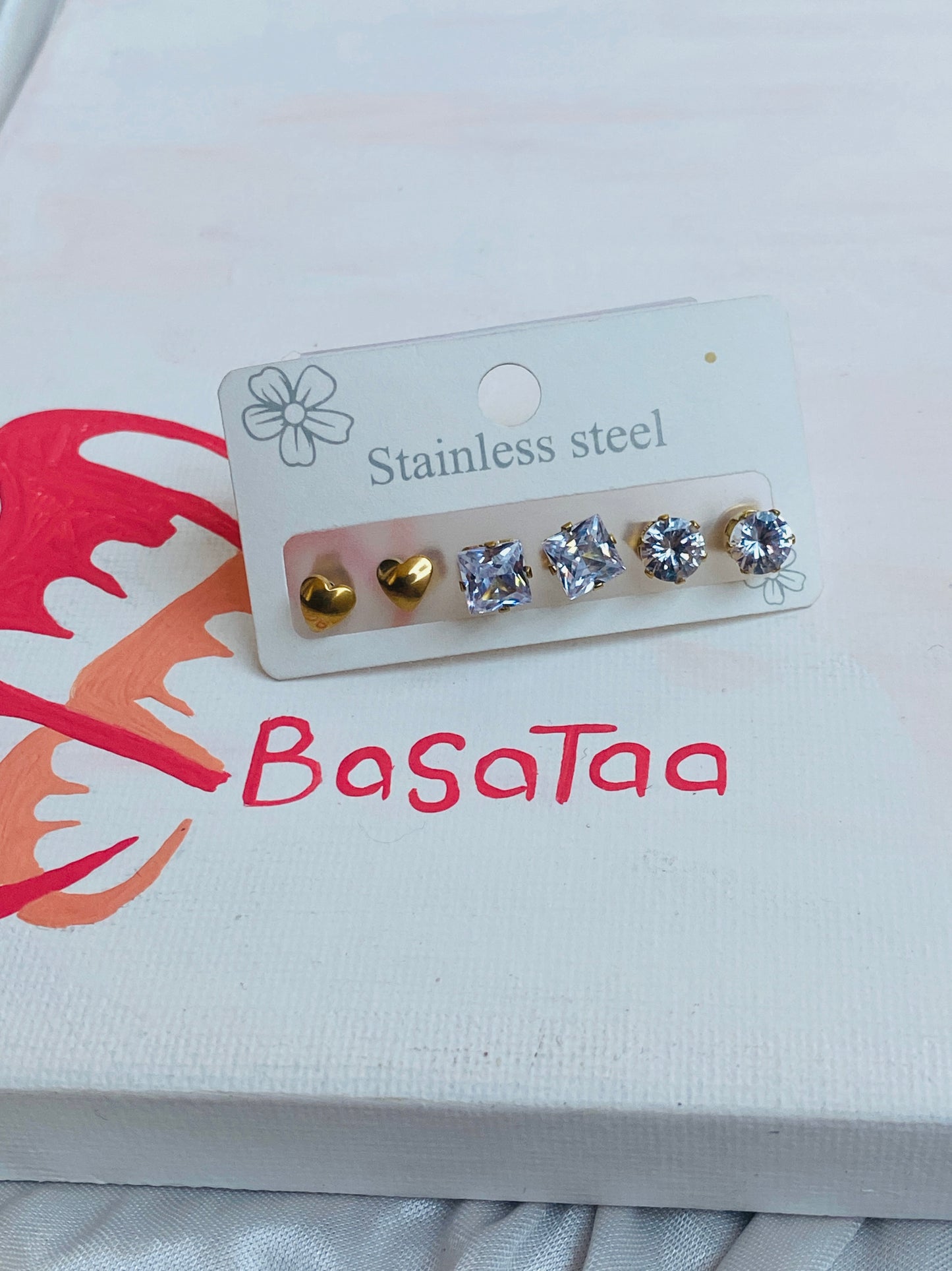 Stainless Earrings Set 04