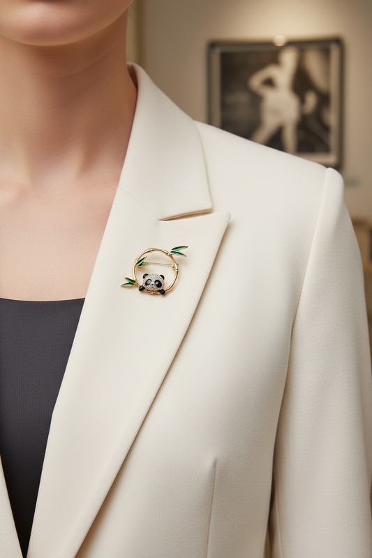 Little Panda’s Window Brooch