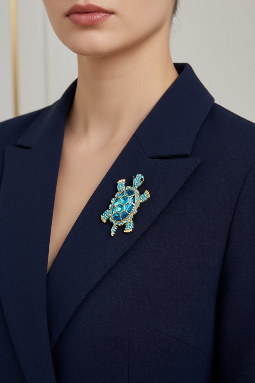 Ocean Turtle Brooch