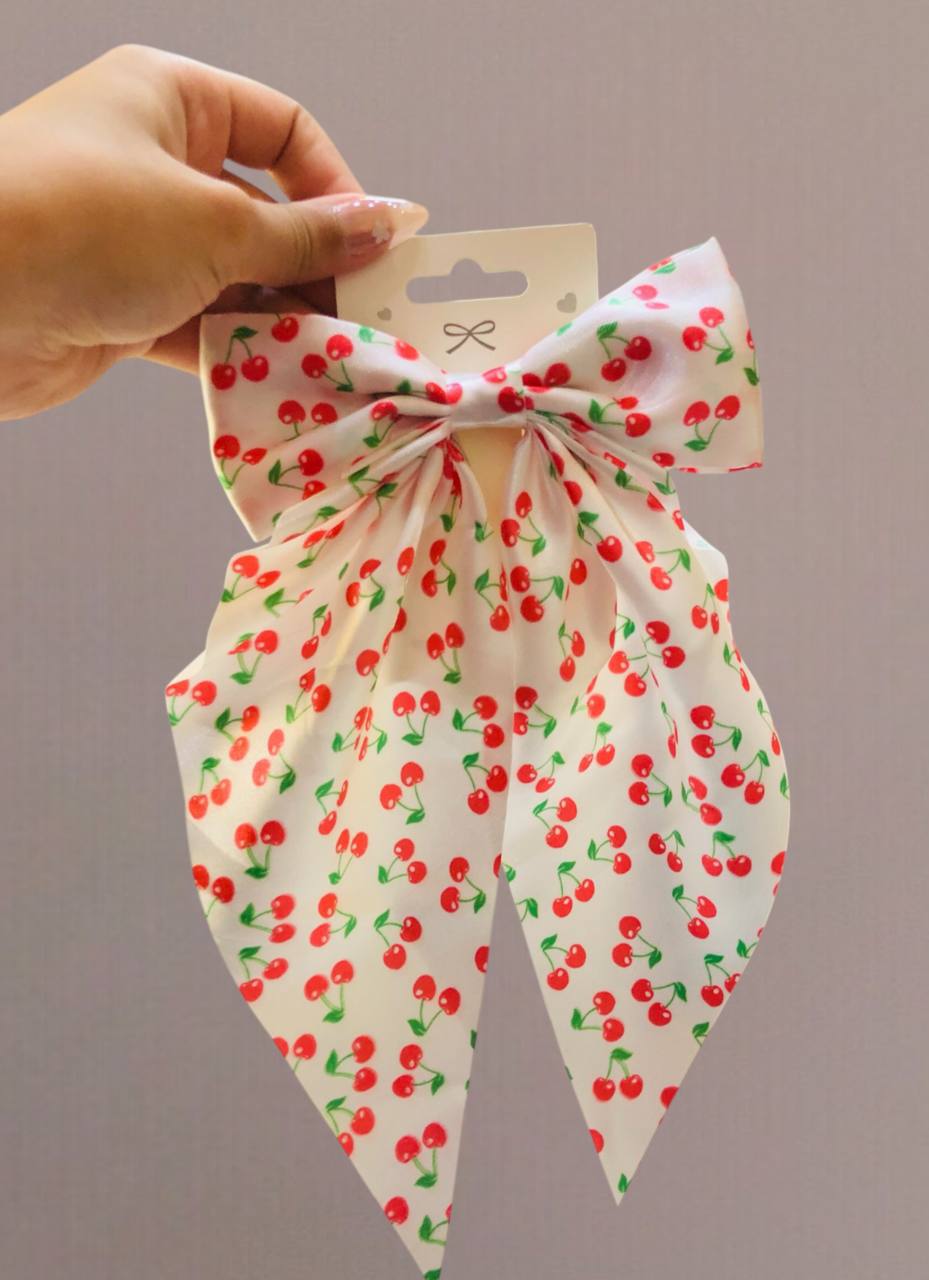 Cheery Satin Clips
