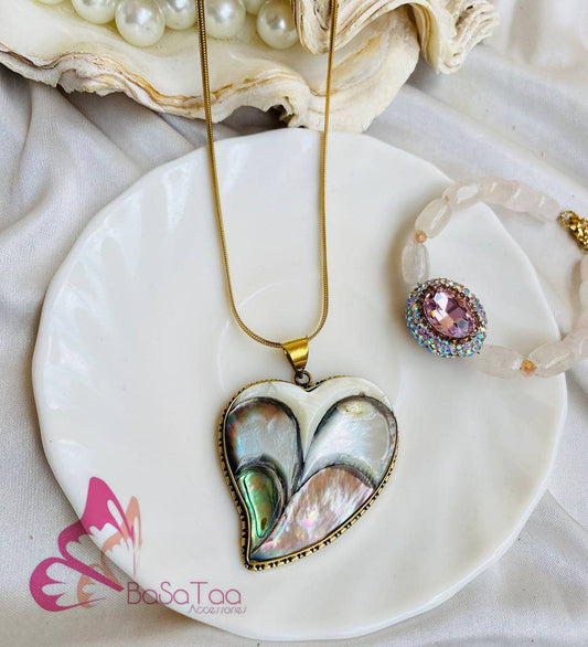 Heart Apalone Necklace