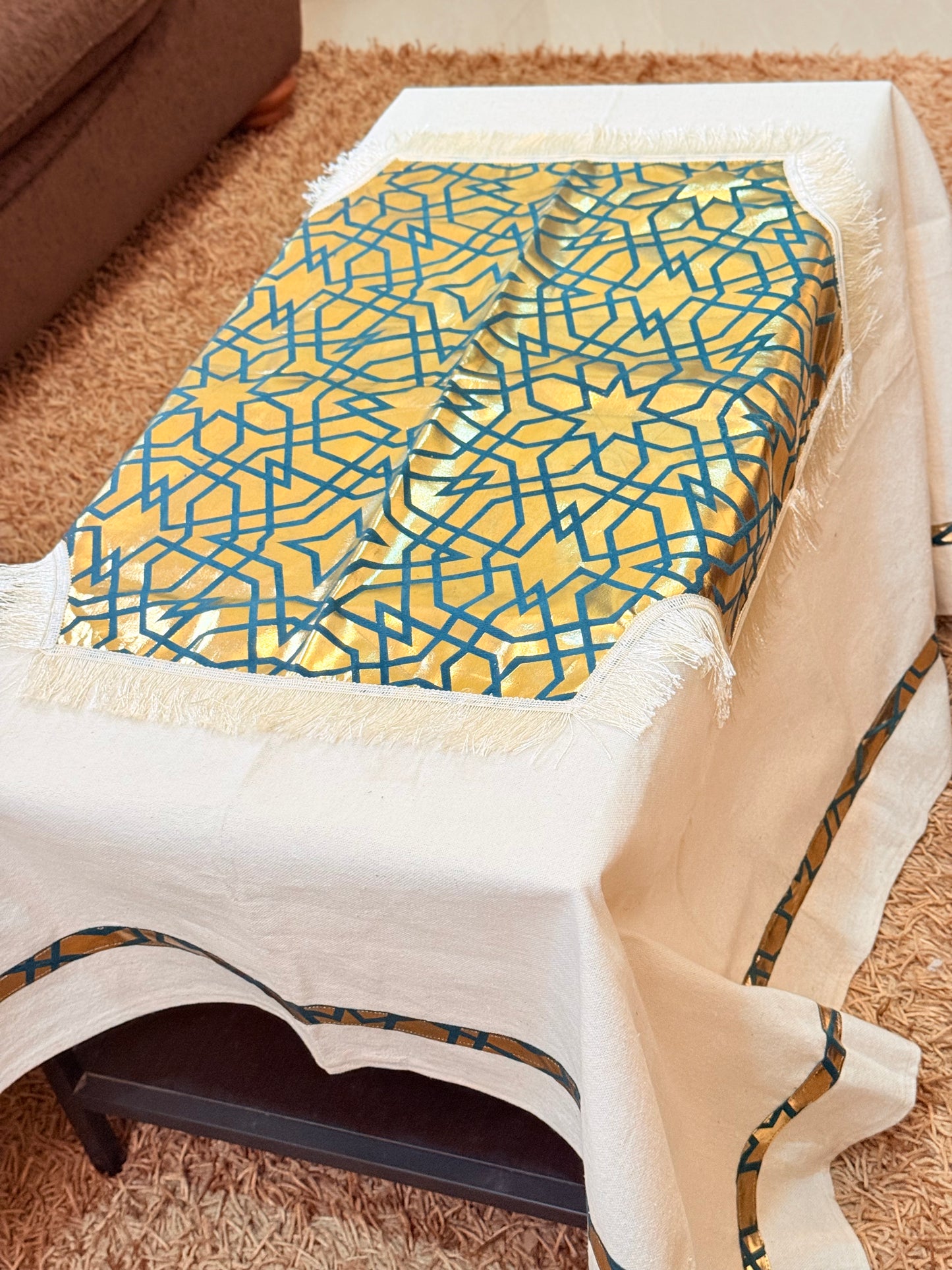 Pure Crescent Ramadan Table Cover