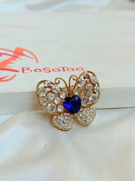 Blue Hearted Pin