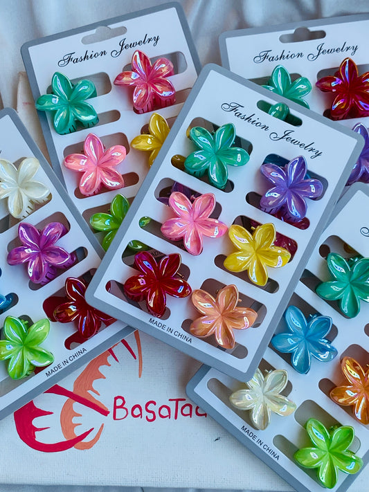 Spring Flowers Clips Set