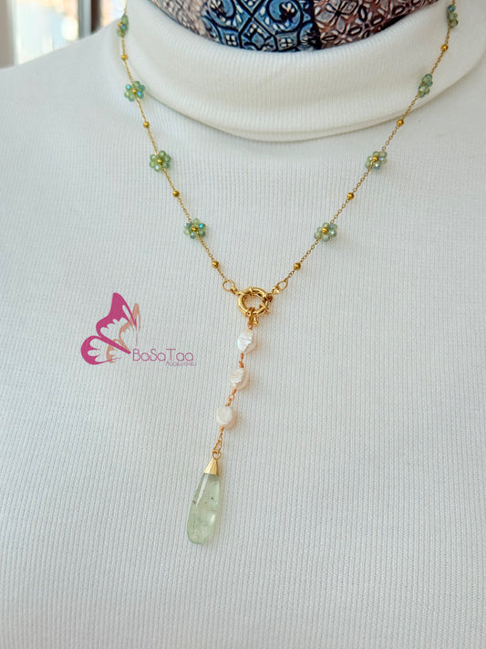 Drop Quarts Necklace