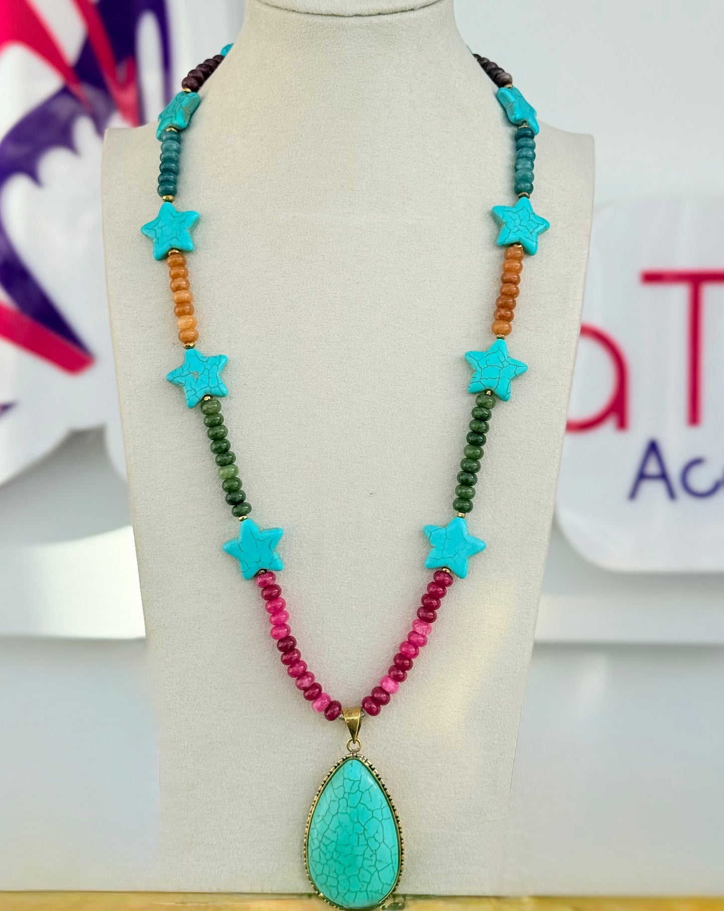 Fayrouz Coloured Master Piece Necklace