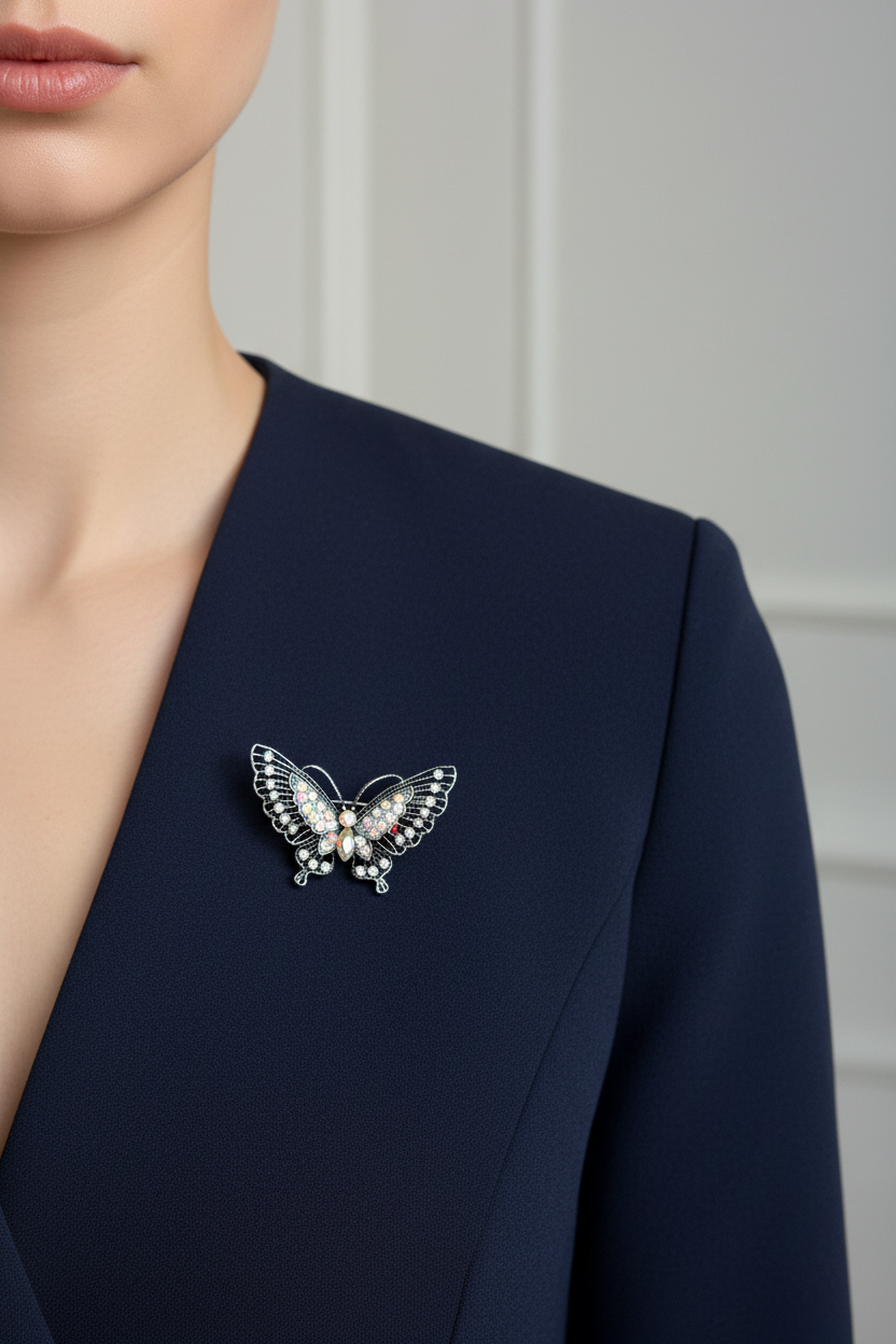 Butterfly Spark Brooch