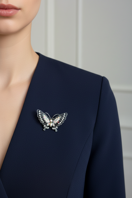 Butterfly Spark Brooch