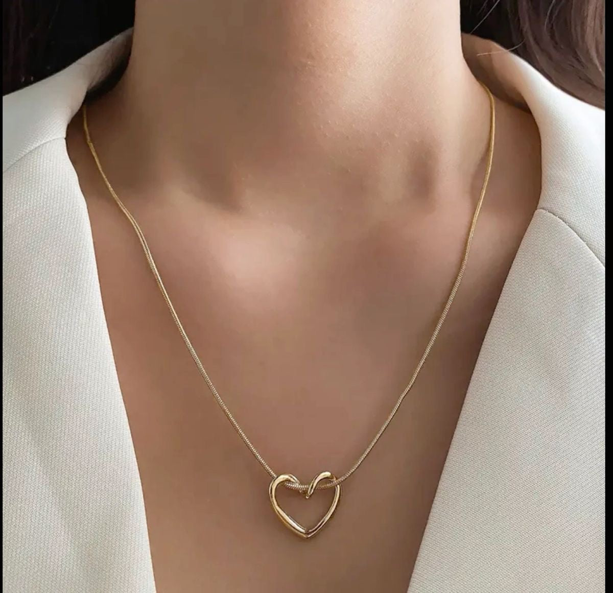 Trendy Heart Stainless Necklace