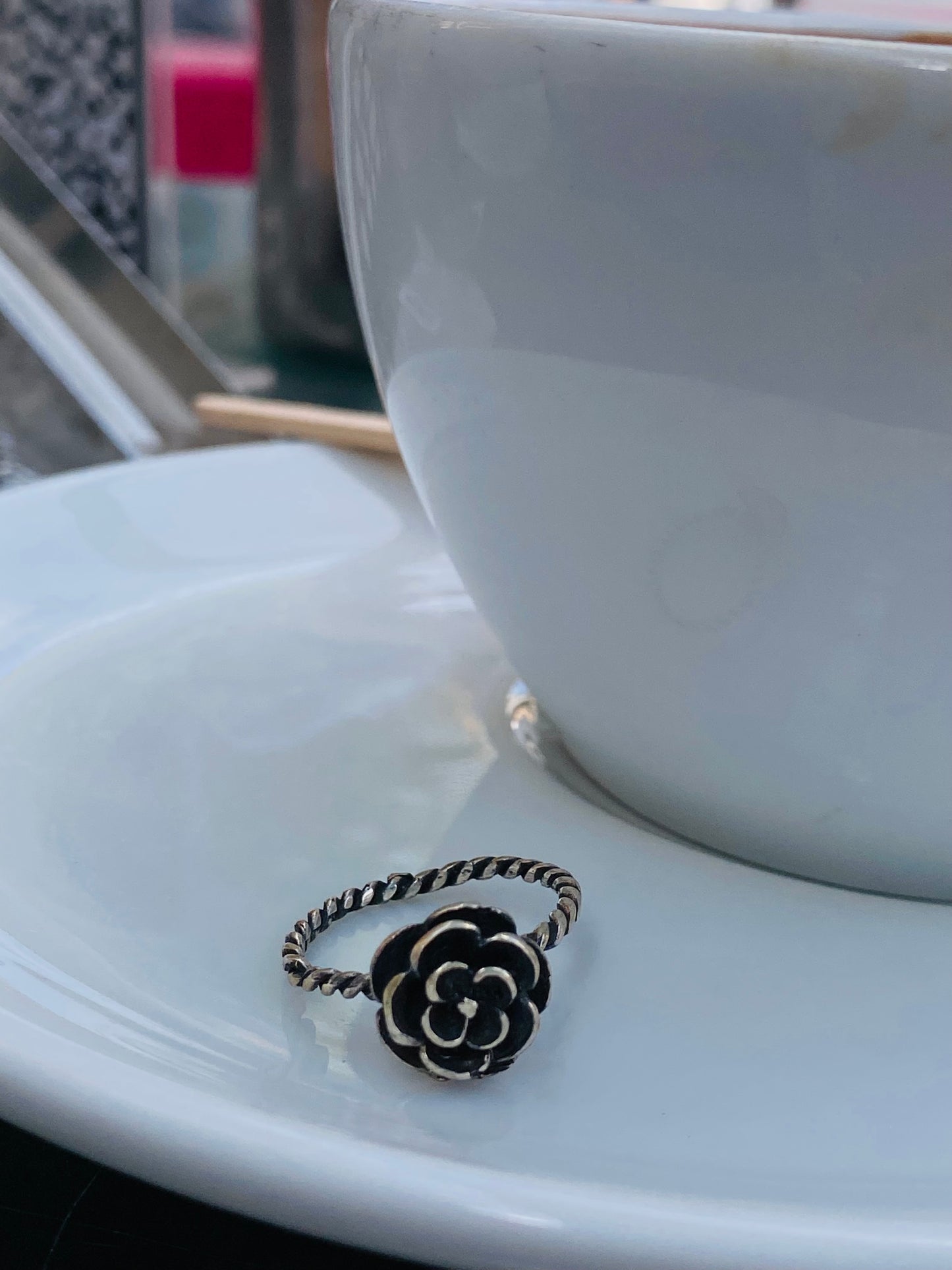 Rose Silver Ring