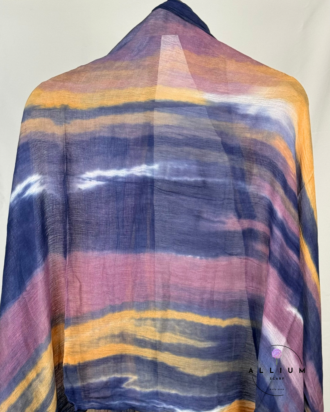Original Ruffled Thailandi Scarf – Lavender Sunset