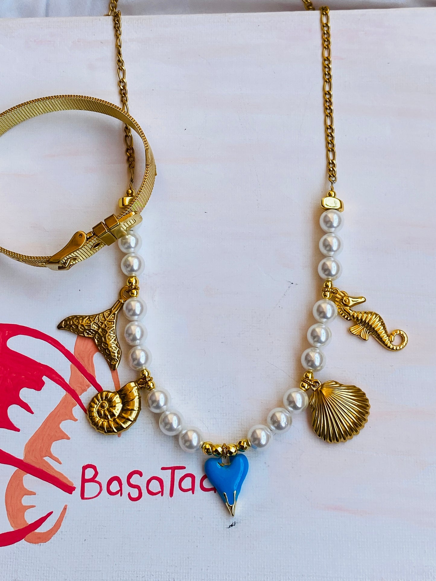 Blue Sea Love Necklace 💙
