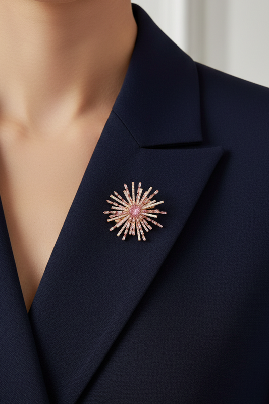 Daisy Gold Brooch