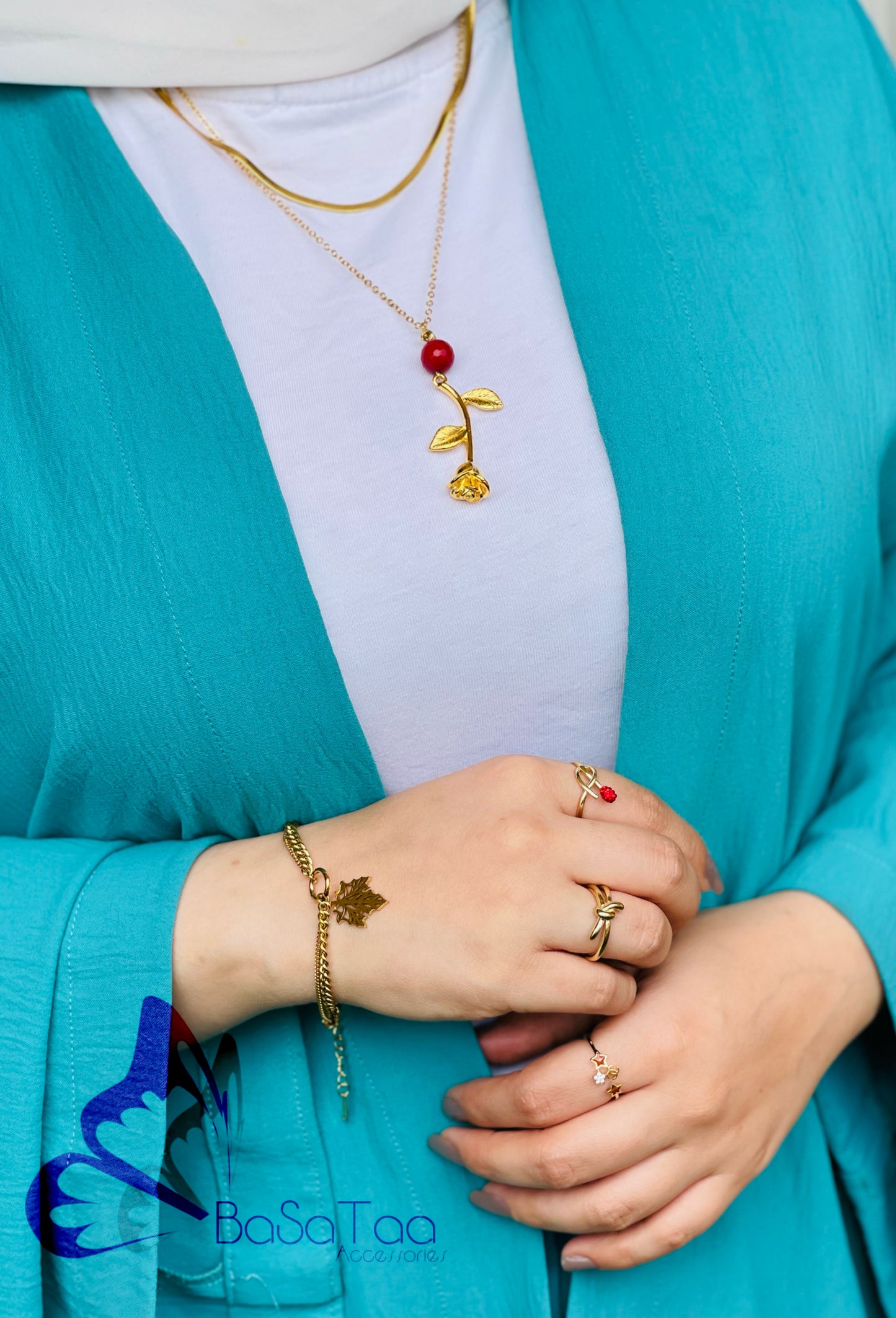 Beauty & the beast necklace