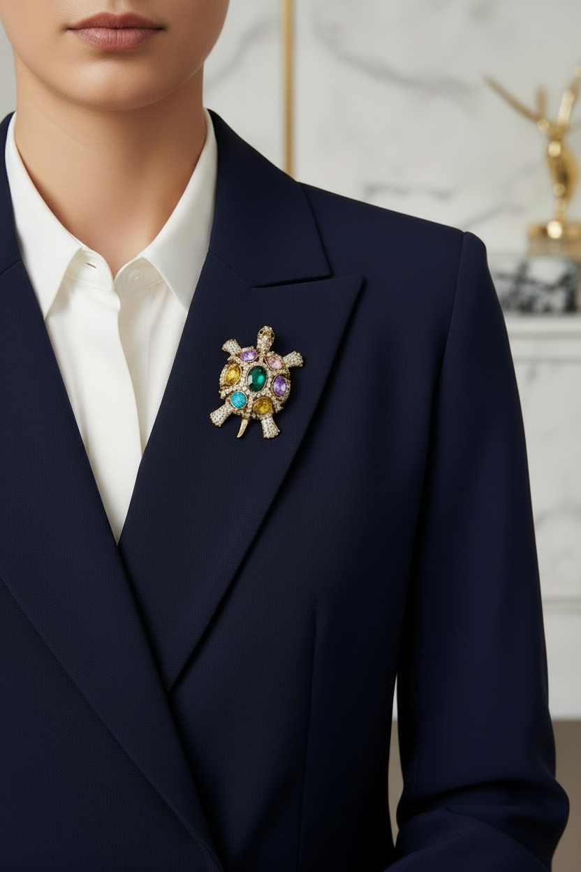 Soft Crystal Brooch