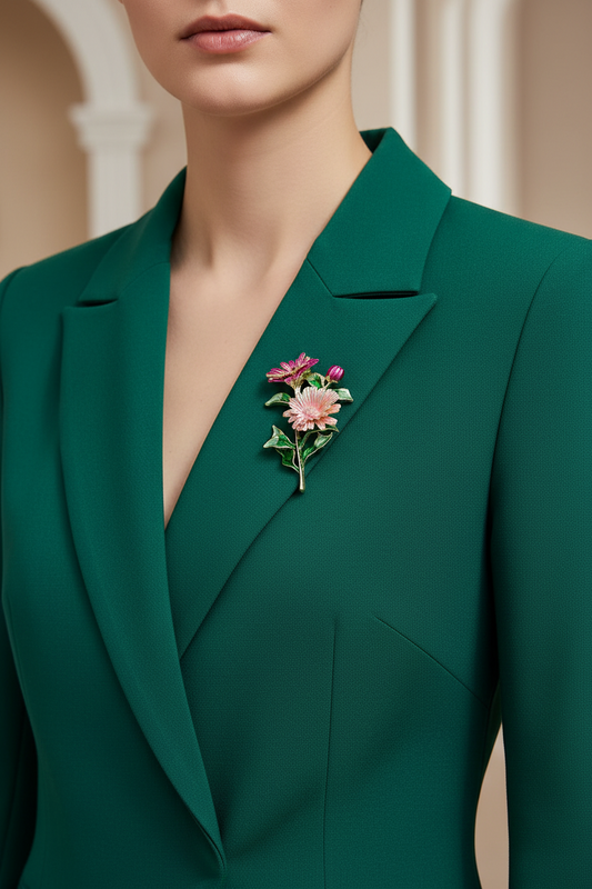 Pink Bouquet Brooch