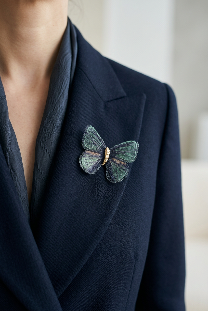 Reverie Brooch “ Fabric “