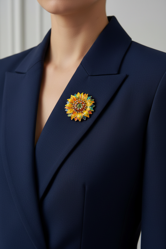Sunflower Brooch