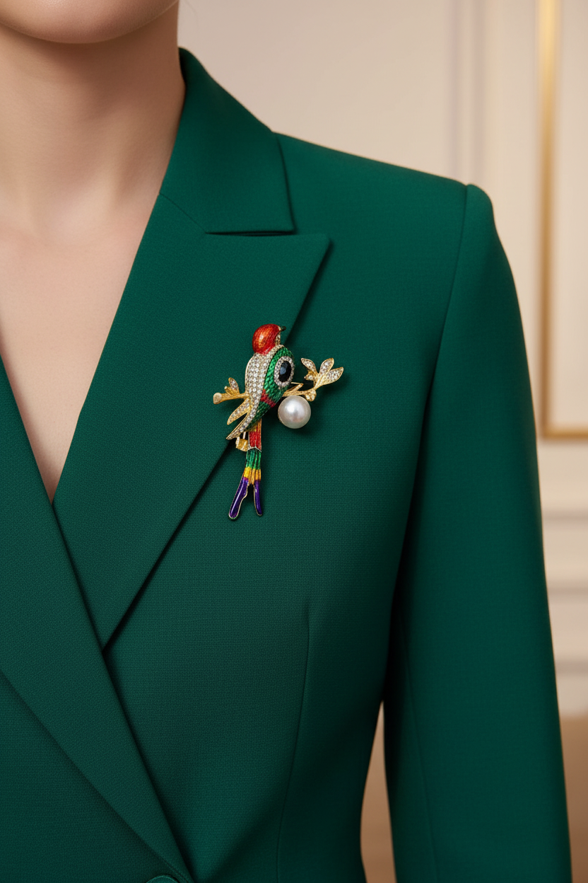 Dawn Bird Brooch