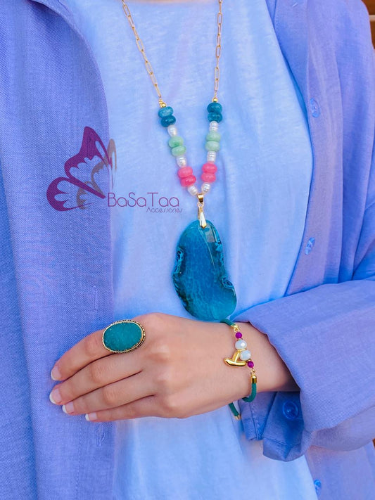 Blue sky necklace